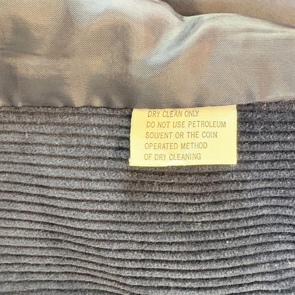 Vintage Preppy Minimalist Wide Wale Corduroy Navy Blazer Women’s M 80s Classic - Picture 11 of 12